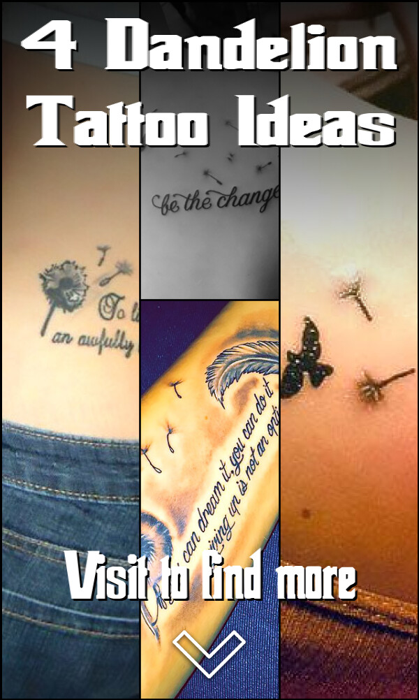 4 Dandelion Tattoo Ideas