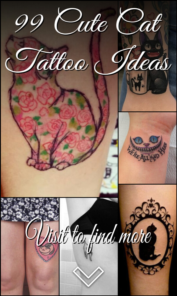 99 Cute Cat Tattoo Ideas