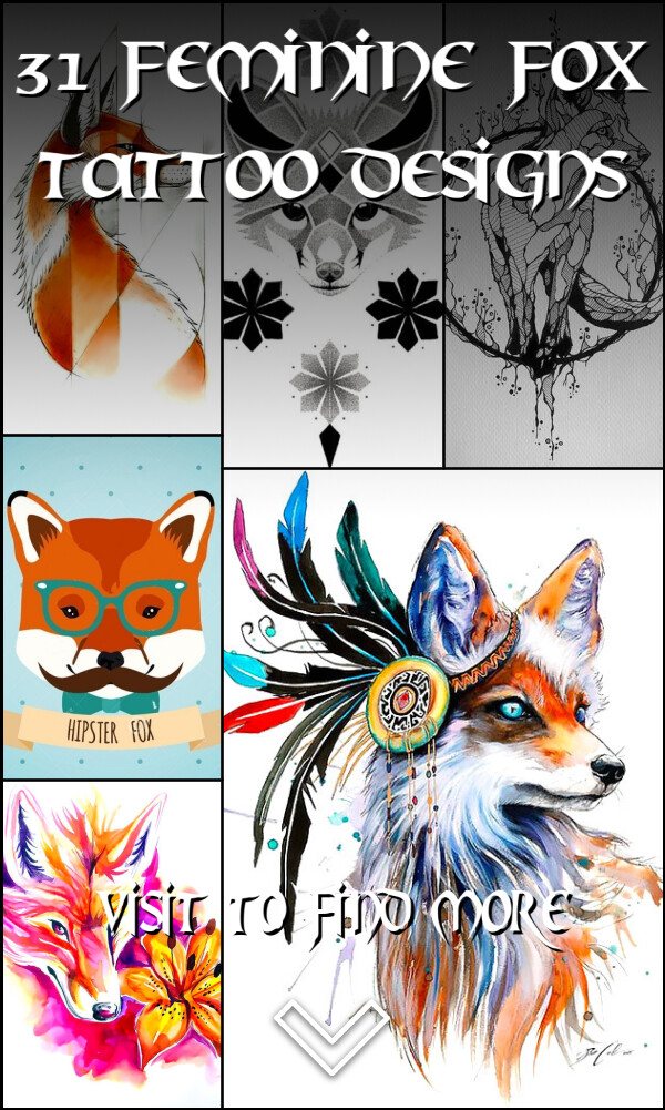 31 Feminine Fox Tattoo Designs
