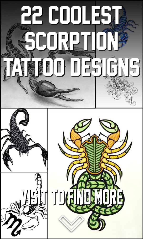 22 Coolest Scorption Tattoo Designs