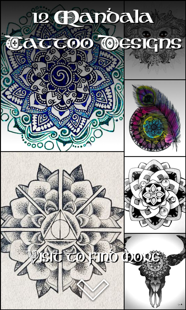 12 Mandala Tattoo Designs