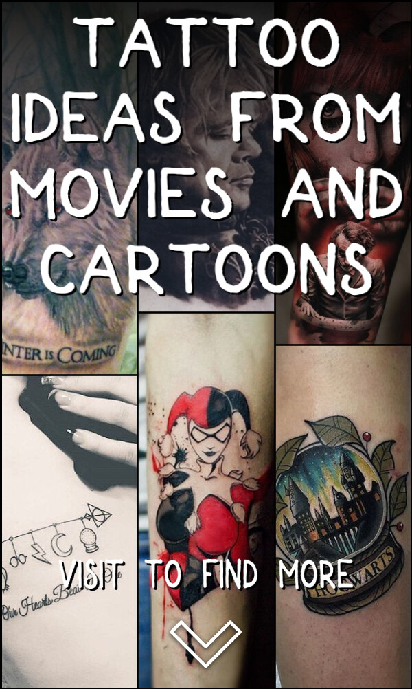139 Tattoo Ideas from Movies and Cartoons