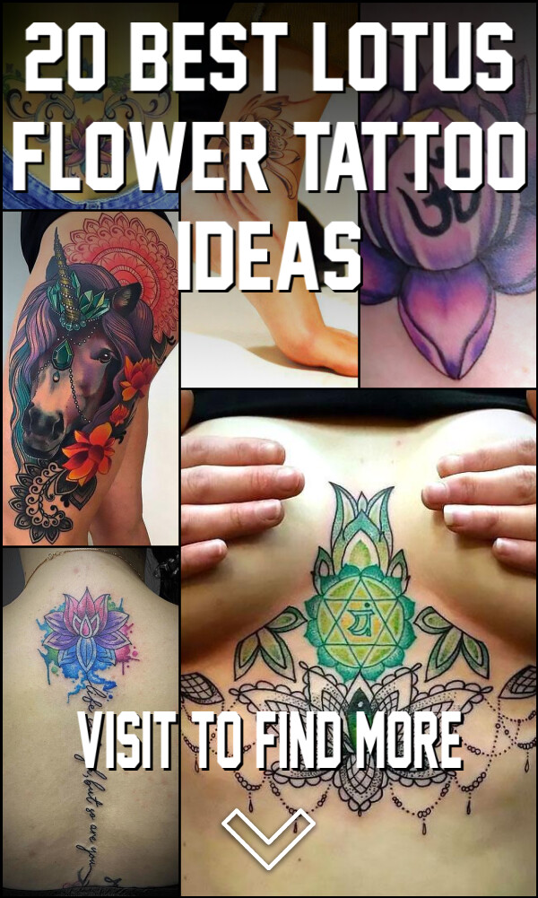 20 Best Lotus Flower Tattoo Ideas