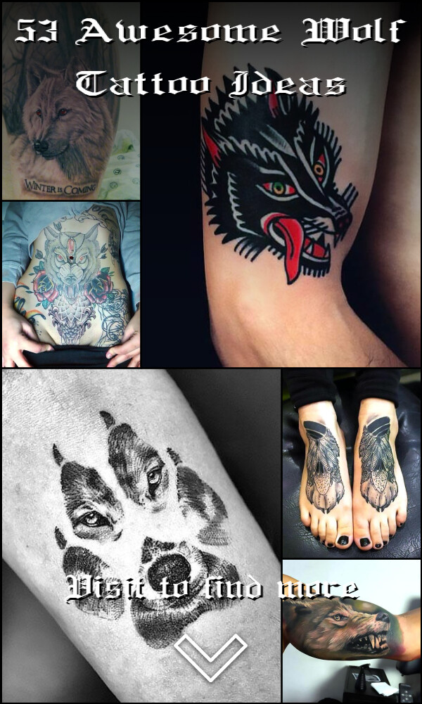 53 Awesome Wolf Tattoo Ideas