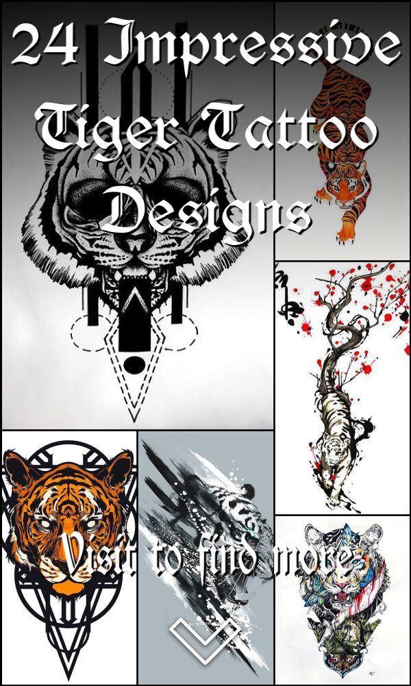 24 Impressive Tiger Tattoo Designs
