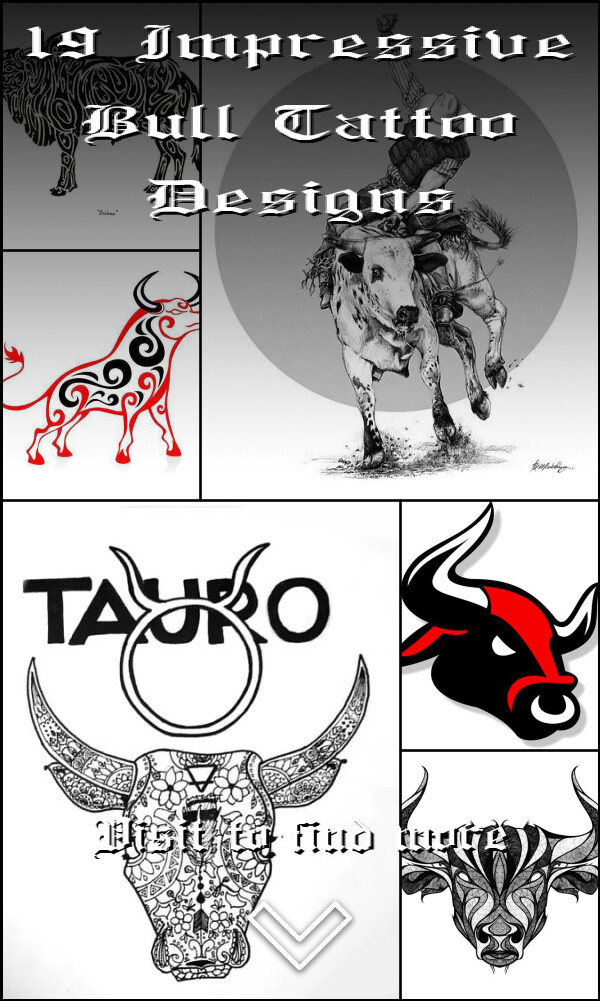 19 Impressive Bull Tattoo Designs