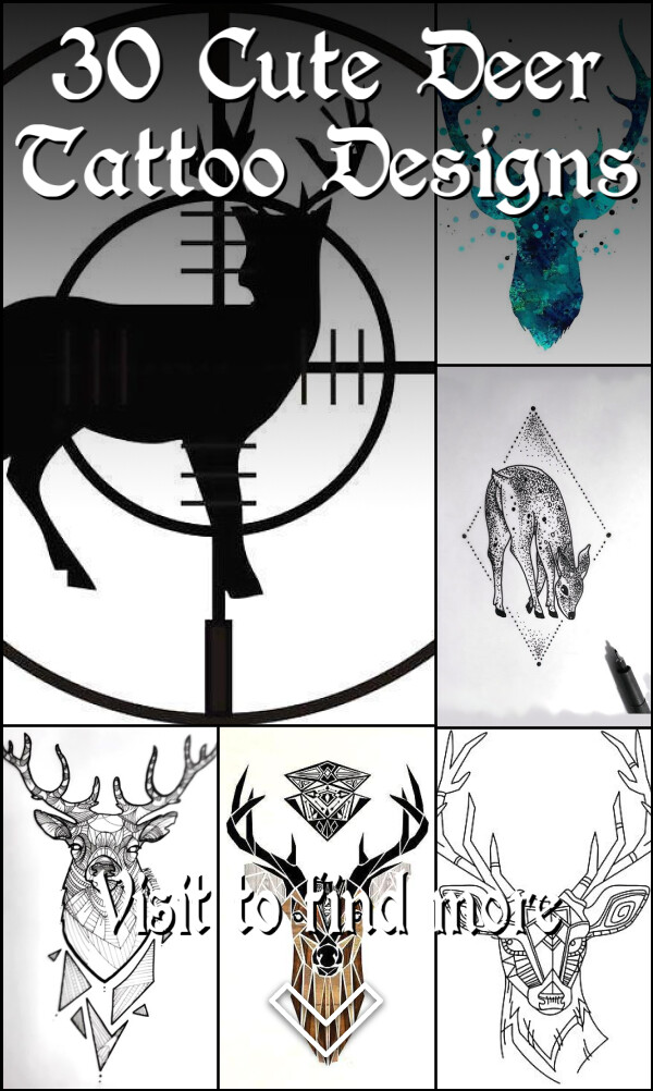 30 Cute Deer Tattoo Designs