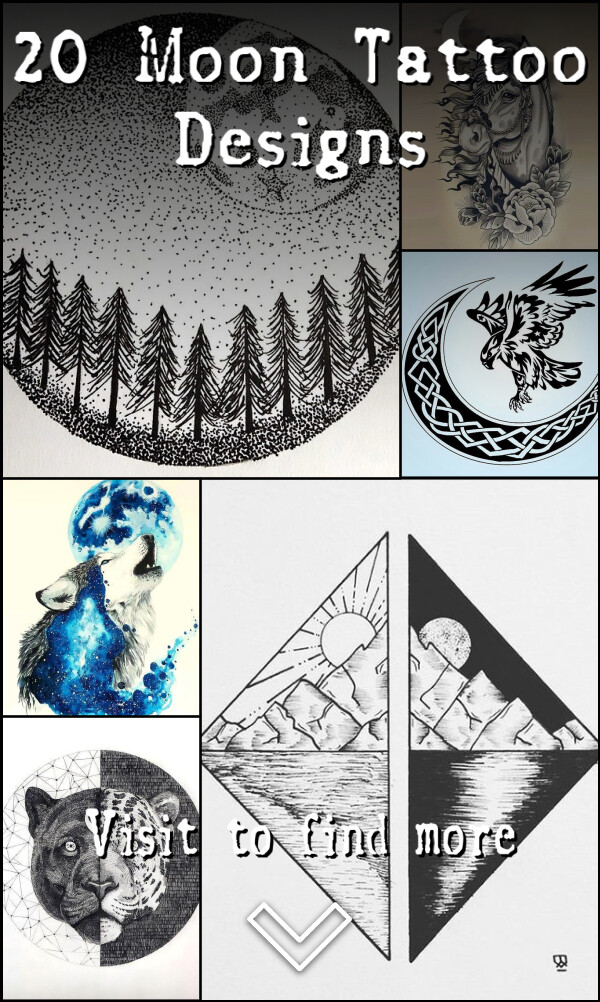20 Moon Tattoo Designs