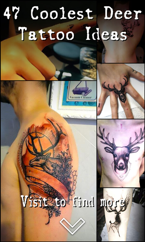 47 Coolest Deer Tattoo Ideas