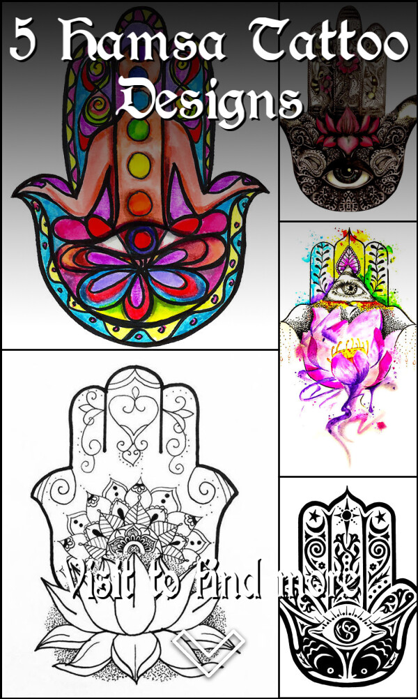 5 Hamsa Tattoo Designs
