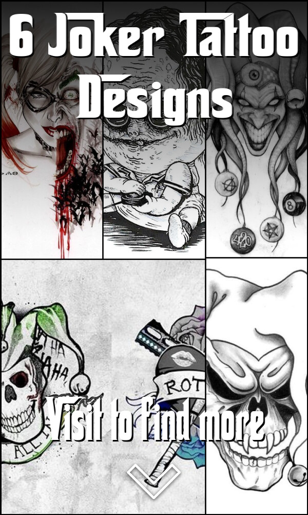 6 Joker Tattoo Designs
