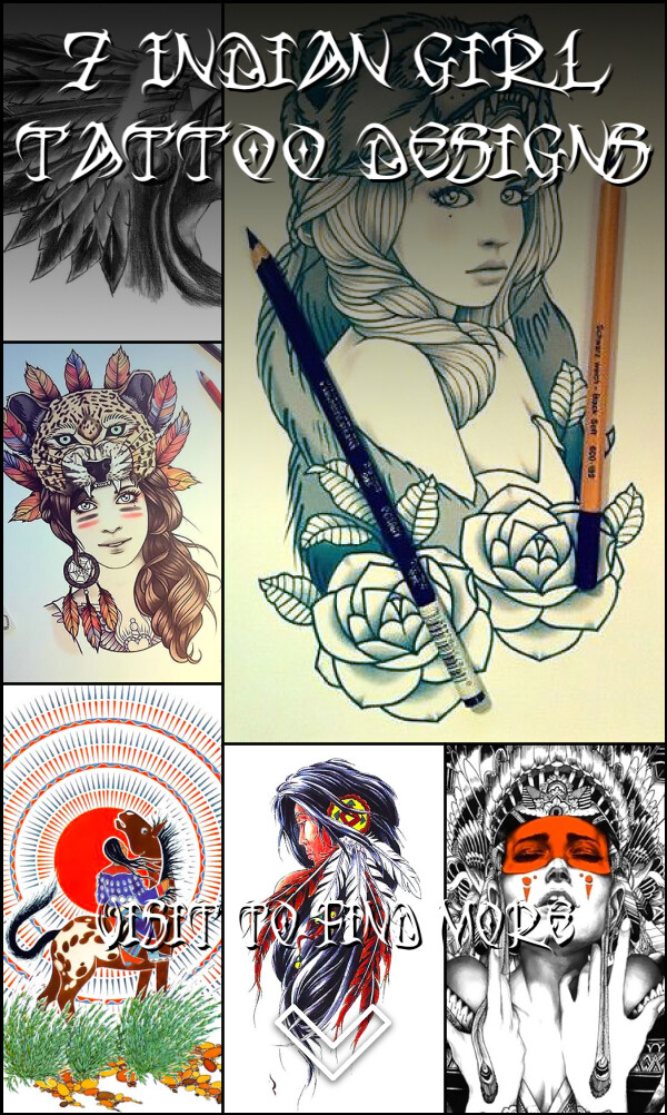 7 Indian Girl Tattoo Designs