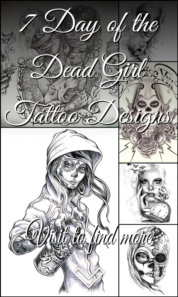 7 Day of the Dead Girl Tattoo Designs
