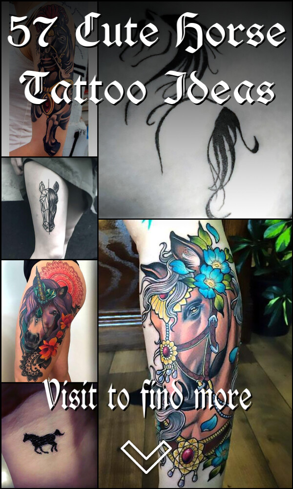 57 Cute Horse Tattoo Ideas