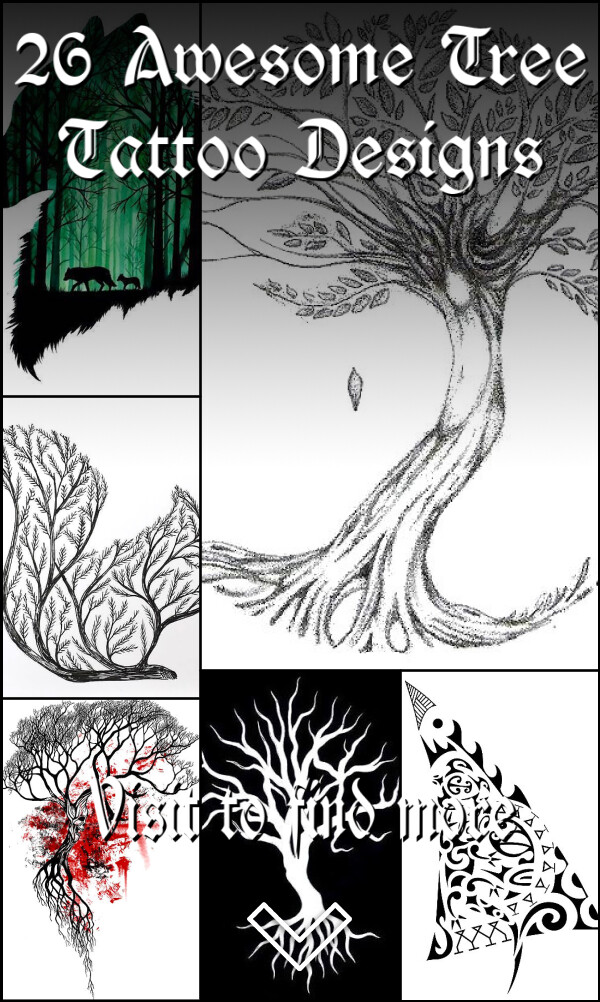 26 Awesome Tree Tattoo Designs