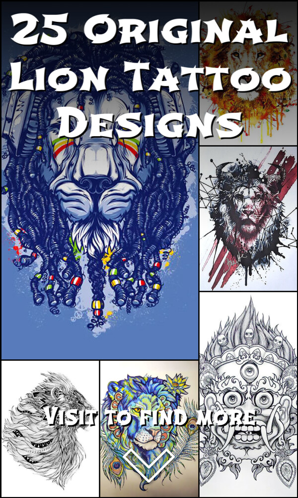 25 Original Lion Tattoo Designs