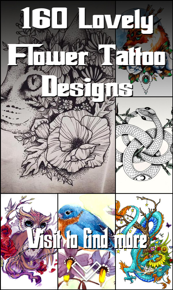 160 Lovely Flower Tattoo Designs