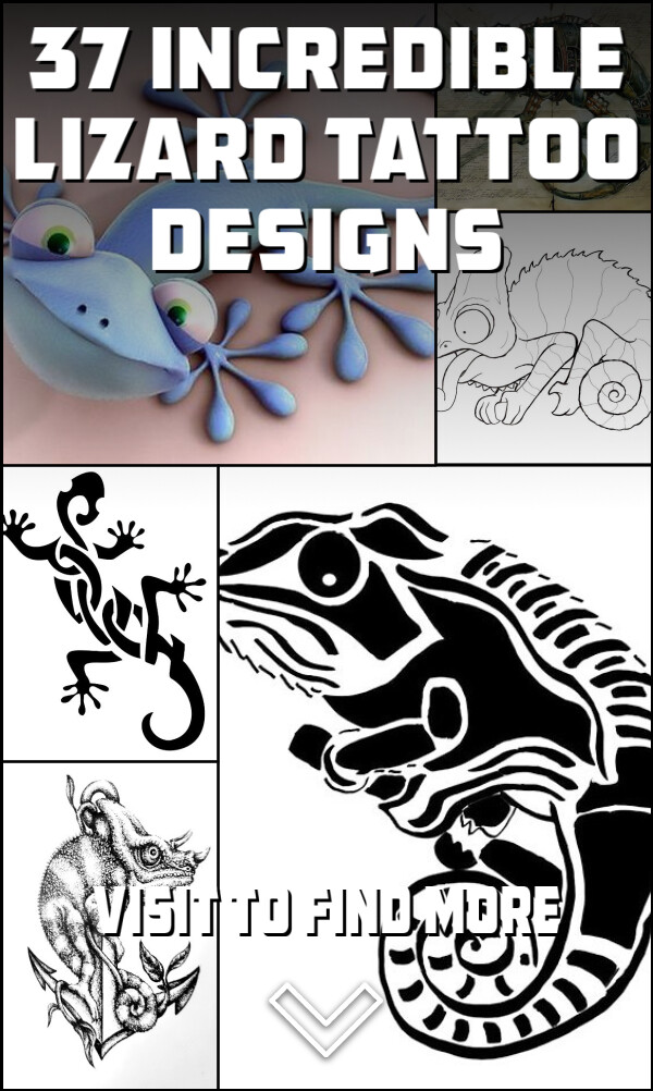 37 Incredible Lizard Tattoo Designs