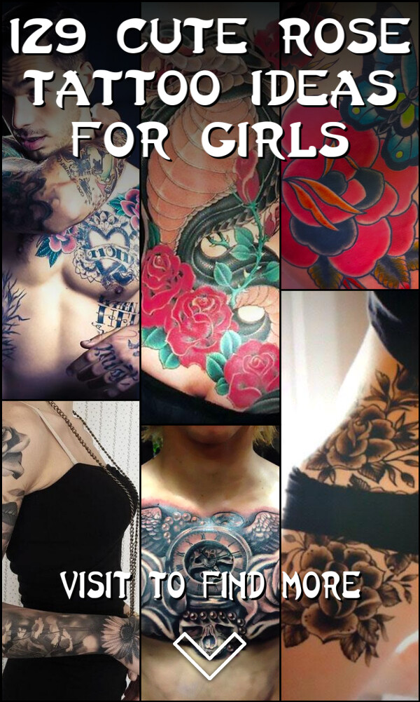 129 Cute Rose Tattoo Ideas for Girls