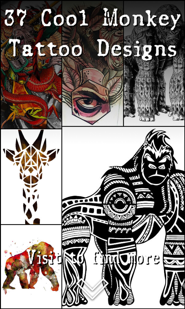 37 Cool Monkey Tattoo Designs