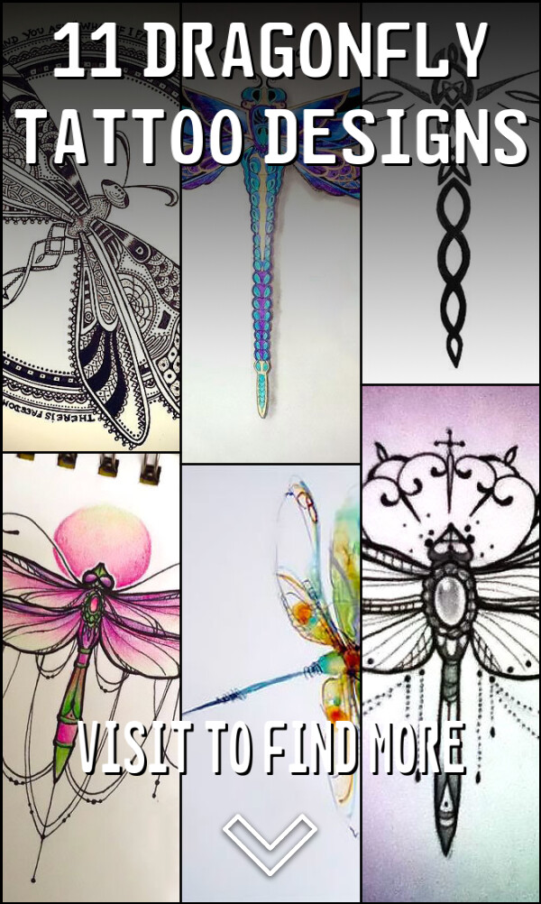 11 Dragonfly Tattoo Designs