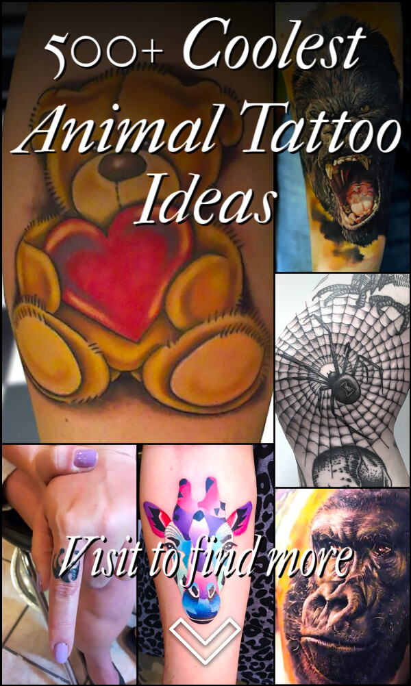 500+ Coolest Animal Tattoo Ideas