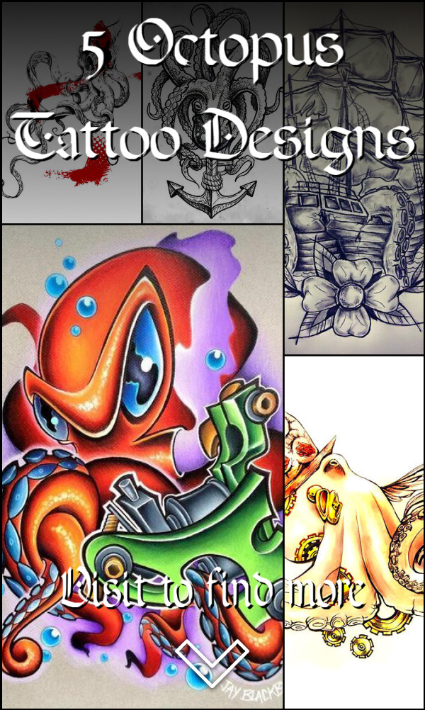 5 Octopus Tattoo Designs