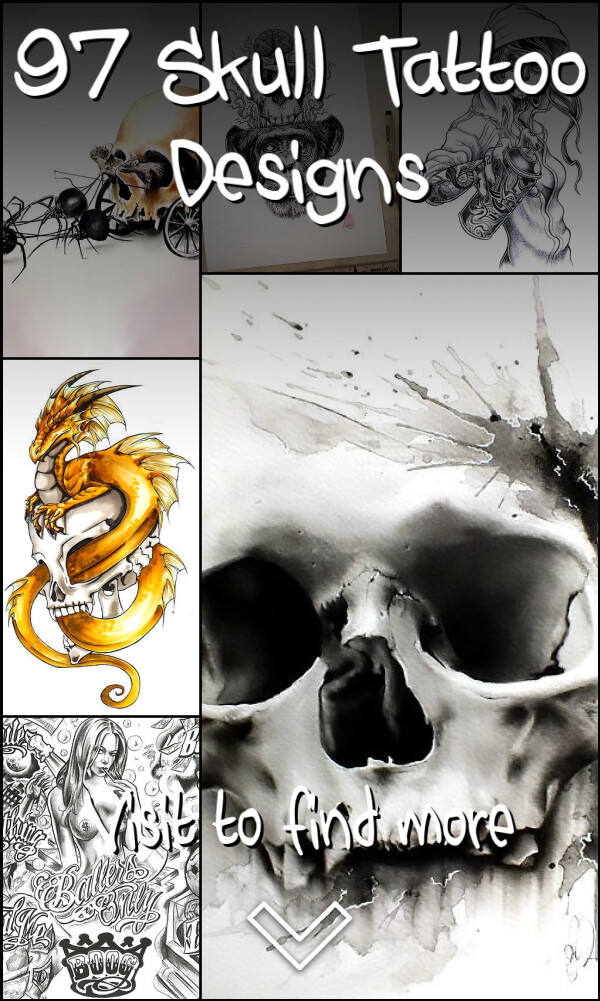 97 Skull Tattoo Designs