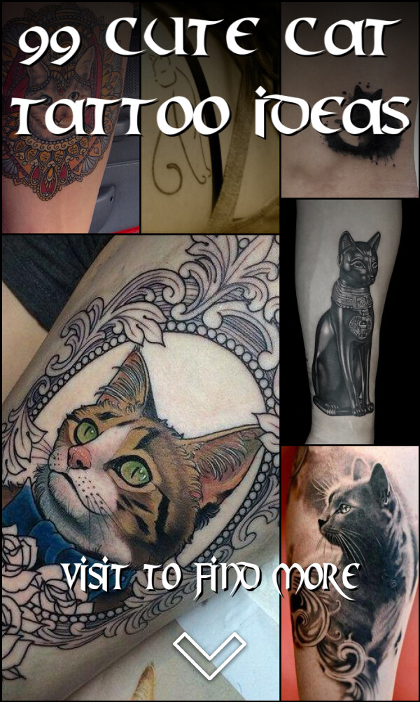 99 Cute Cat Tattoo Ideas
