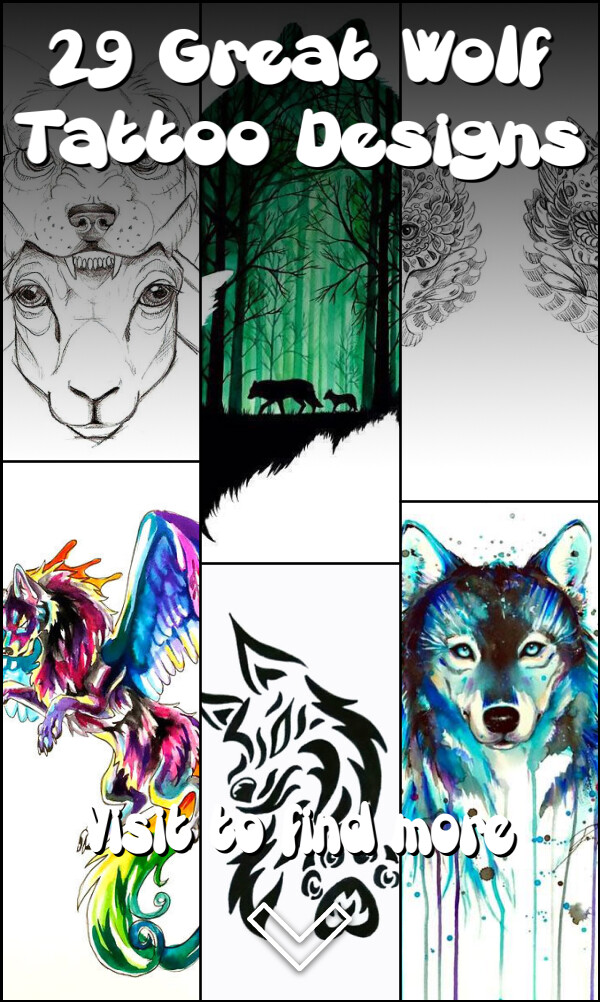 29 Great Wolf Tattoo Designs