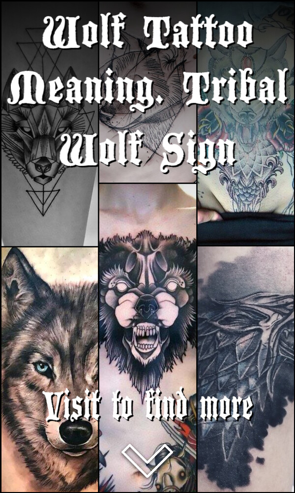 Wolf Tattoo Meaning. Tribal Wolf Sign