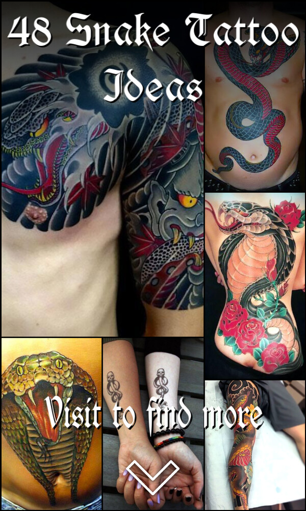 48 Snake Tattoo Ideas