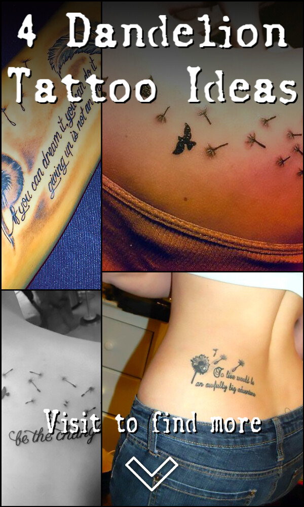 4 Dandelion Tattoo Ideas
