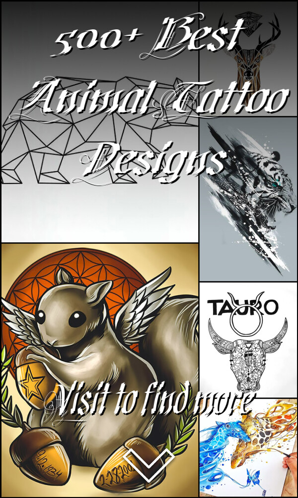 500+ Best Animal Tattoo Designs