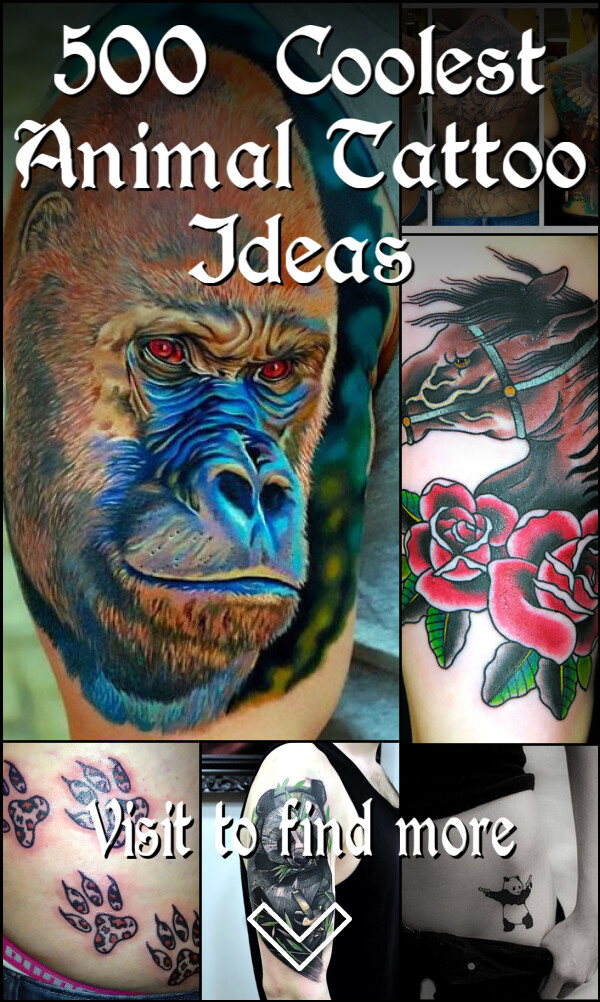 500+ Coolest Animal Tattoo Ideas