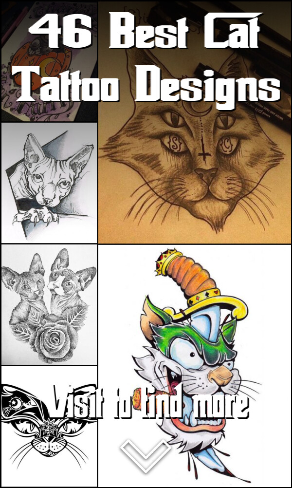 46 Best Cat Tattoo Designs
