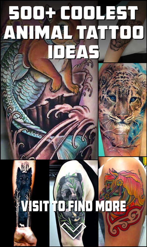 500+ Coolest Animal Tattoo Ideas