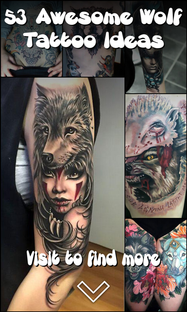 53 Awesome Wolf Tattoo Ideas