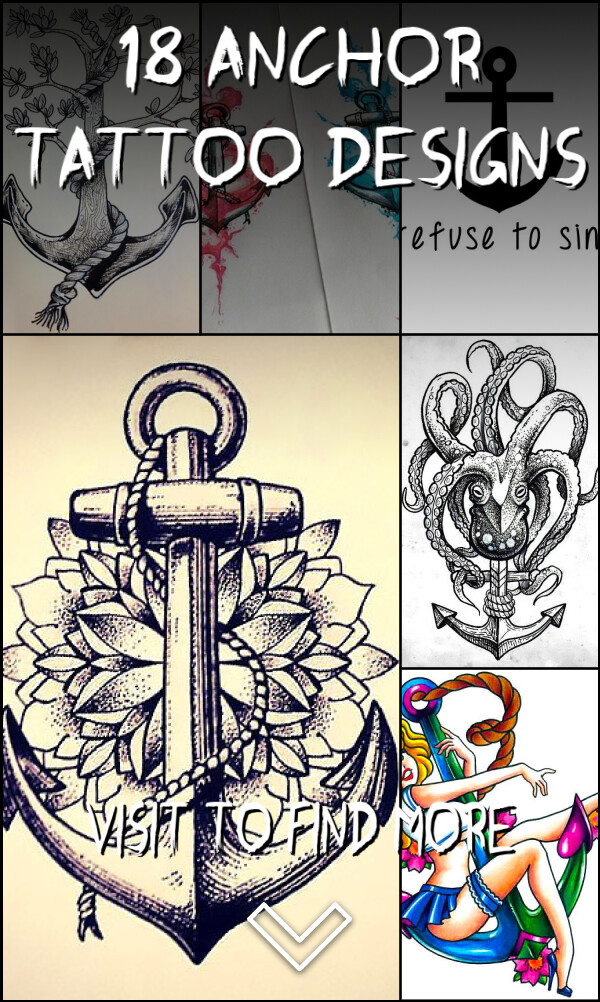 18 Anchor Tattoo Designs