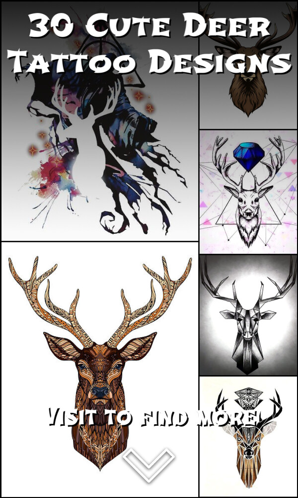 30 Cute Deer Tattoo Designs