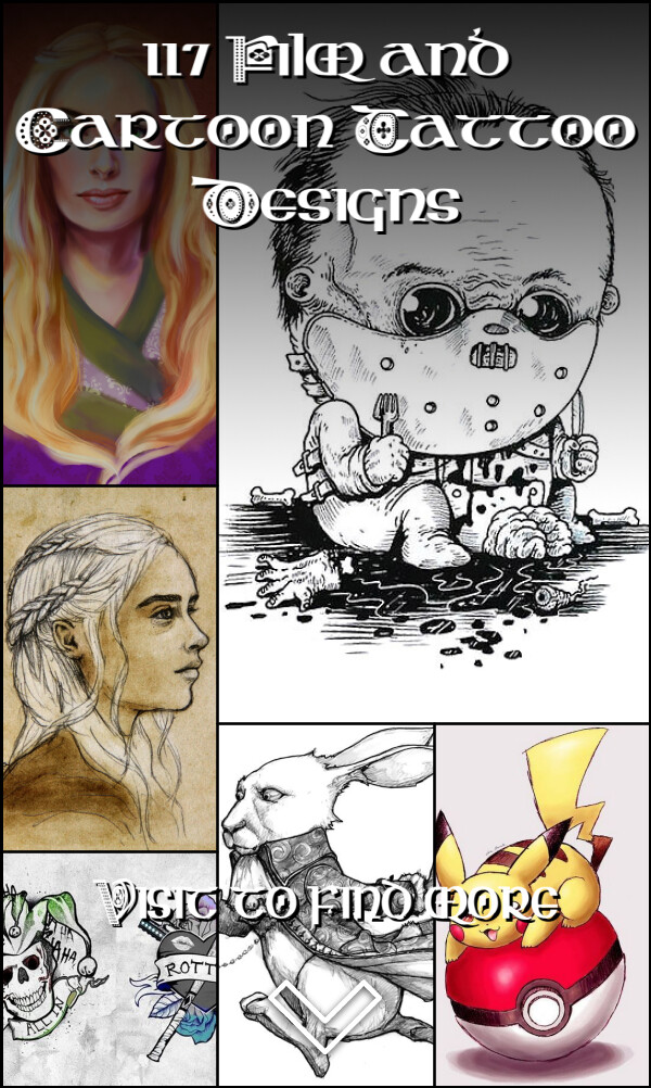 117 Film and Cartoon Tattoo Designs