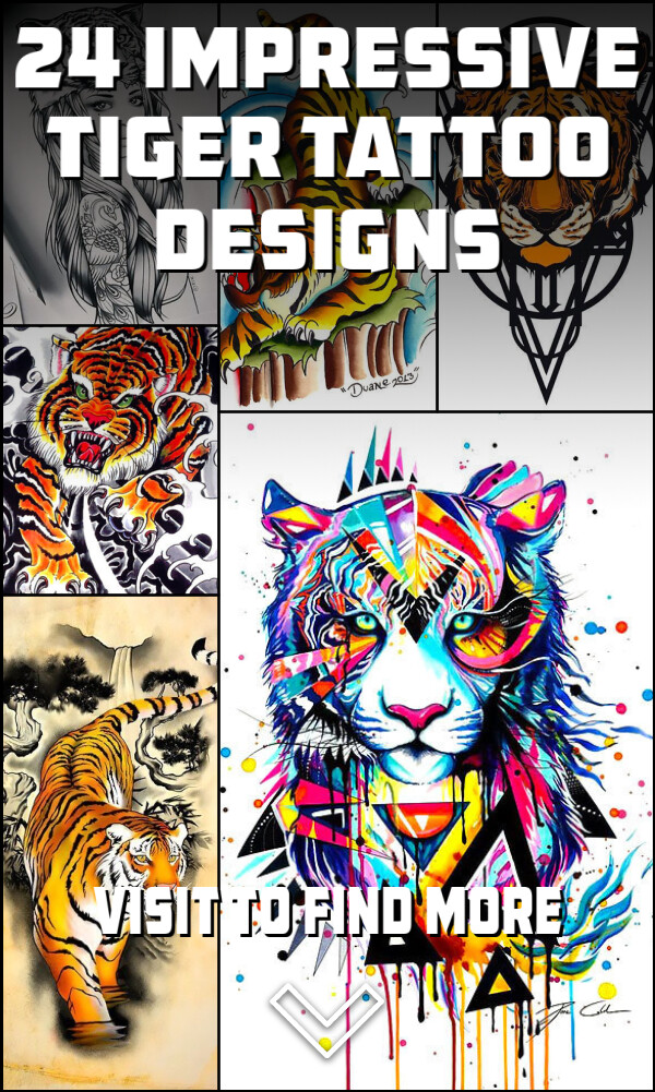 24 Impressive Tiger Tattoo Designs