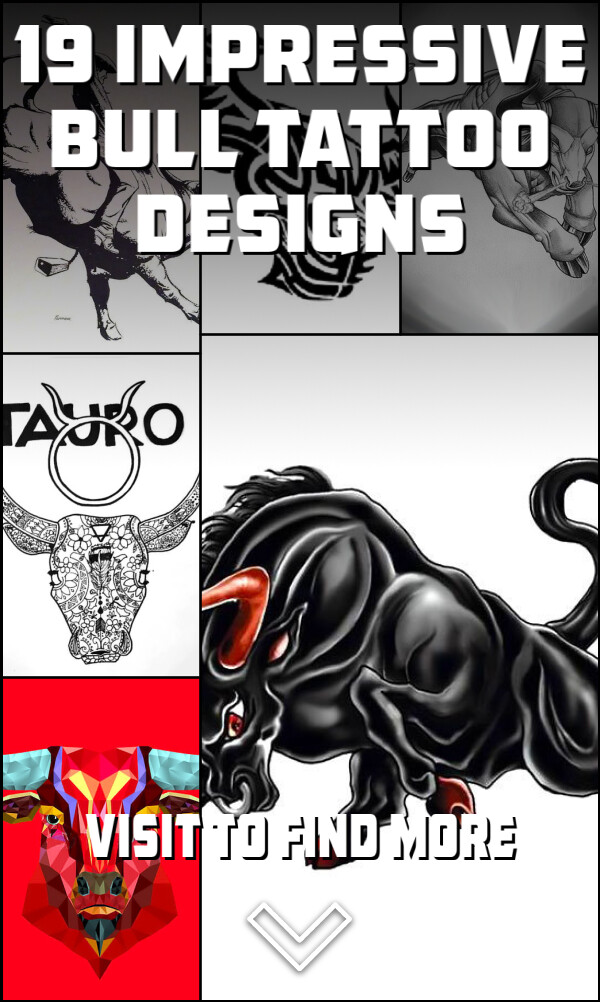 19 Impressive Bull Tattoo Designs