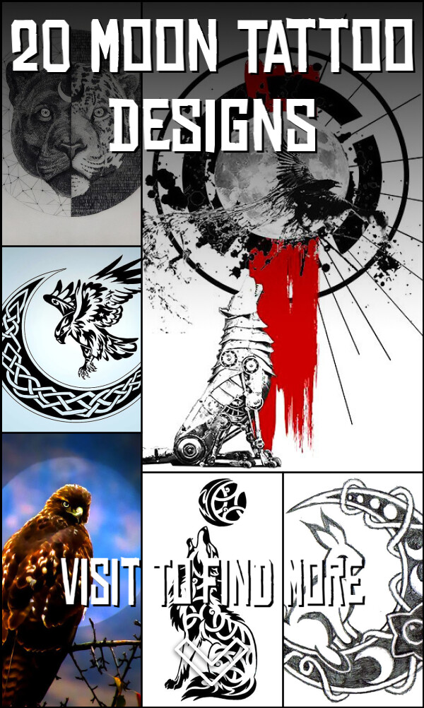 20 Moon Tattoo Designs