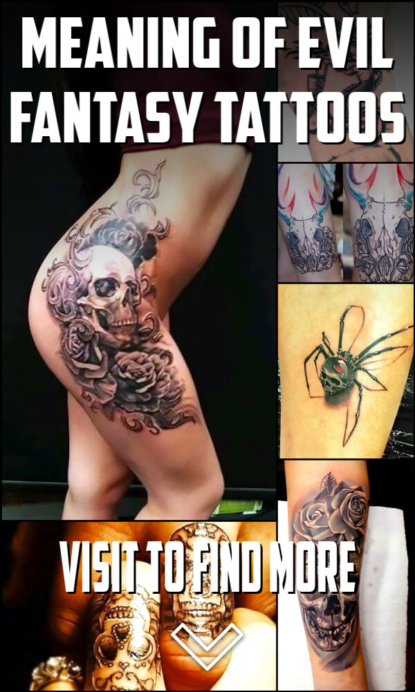 Meaning of Evil Fantasy Tattoos