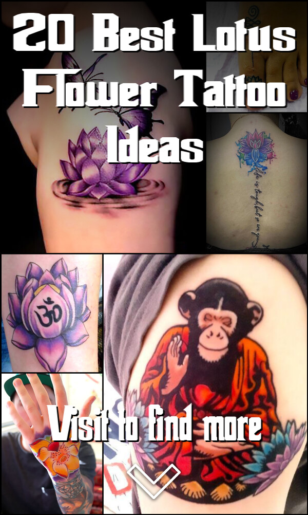 20 Best Lotus Flower Tattoo Ideas