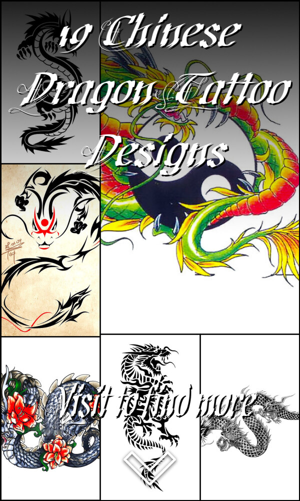 19 Chinese Dragon Tattoo Designs
