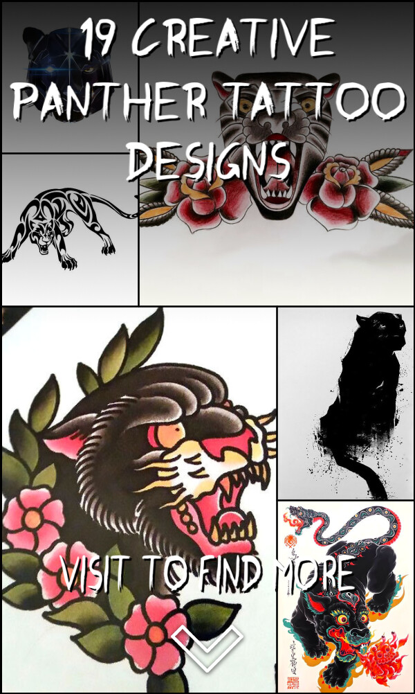19 Creative Panther Tattoo Designs