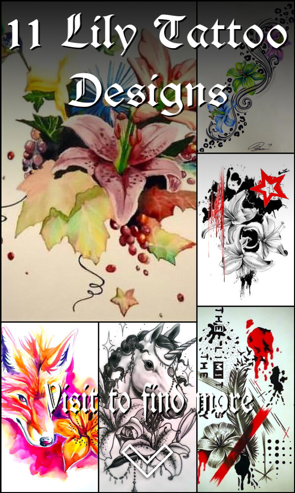 11 Lily Tattoo Designs