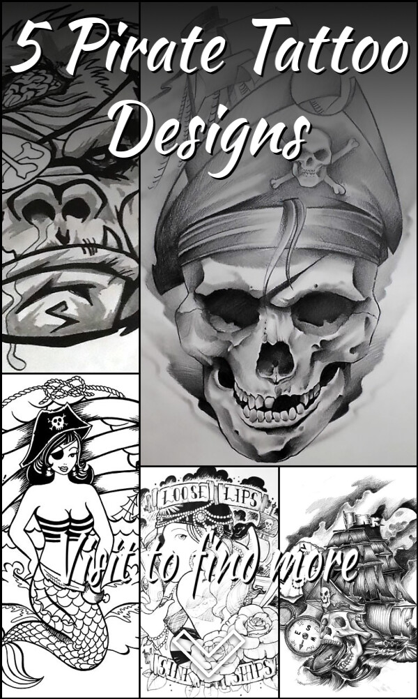 5 Pirate Tattoo Designs